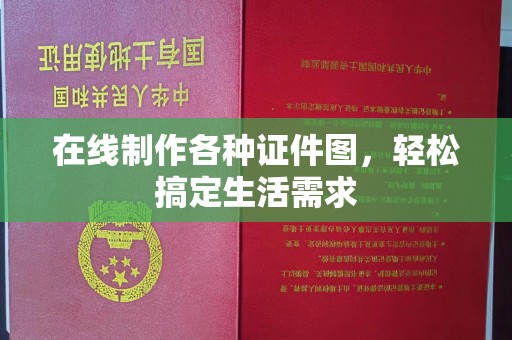 南昌在线制作各种证件图，轻松搞定生活需求